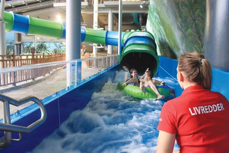 Lalandia indoor water slides and action activities in Billund